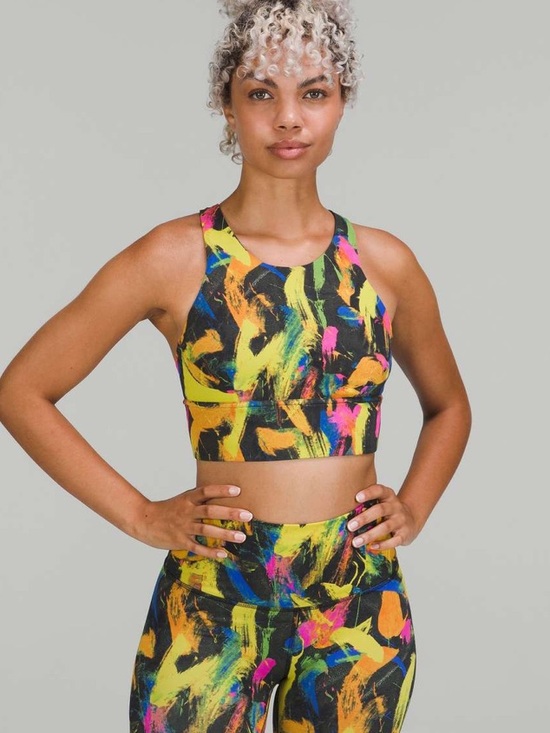 lululemon athletica Other - Lululemon Matching Set! Wunder Train Longline Bra & Shorts - Black Multi